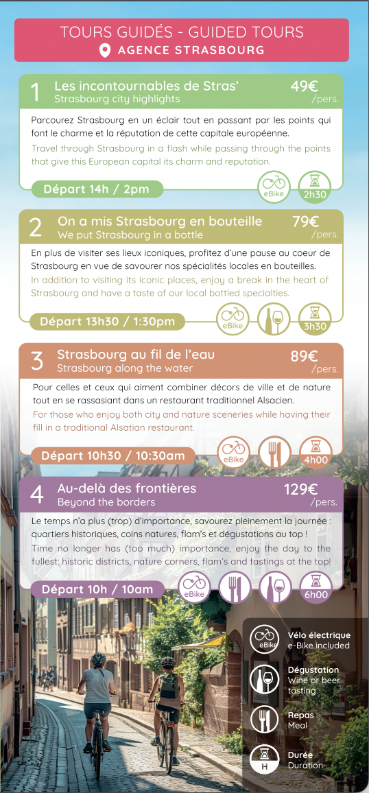 Tours guidés au départ de Strasbourg